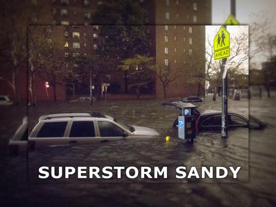 Sandy Storm Flooding in Streets